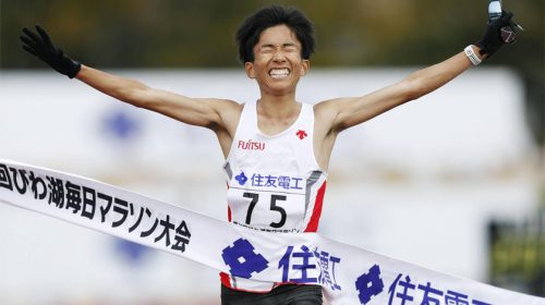 Kengo Suzuki Lake Biwa Marathon japán országos csúcs